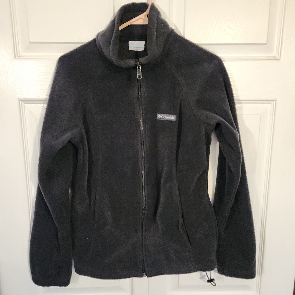 Columbia Benton Springs 137211 Charcoal Heather Full Zip Polar Fleece Womens L